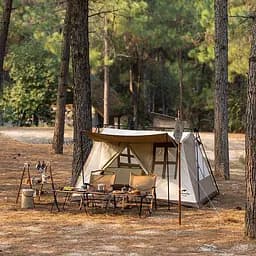 Намет чотиримісний для кемпінгу Naturehike (CNH22ZP029) з навісом, Коричневий - мініатюра 2