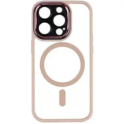 Чохол Creative TPU PC Metal Calais MagSafe Apple iPhone 14 Pro Pink