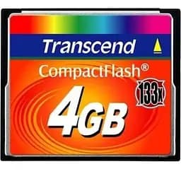 Карта памяти Transcend 4 GB 133X CompactFlash Card TS4GCF133