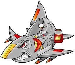 Набор для росписи по номерам Космическая акула, Strateg, 30x30 см, ES161