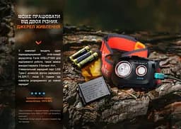 Ліхтар налобний Fenix HL32R-T червоний - мініатюра 10