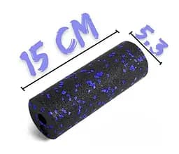 Набір для масажу та йоги PowerPlay PP_4091 EPP (2 м'ячики + валик масажер 15*5,3 см.) Blue + гумка 7,5 кг (PP_4091_Blue) - мініатюра 7