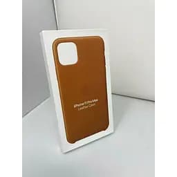Оригінальний шкіряний чохол Apple Leather Case для iPhone 11 Pro Max (6.5") Saddle Brown (MX0D2ZM/A) - мініатюра 4