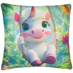 Подушка декоративна Home Line Одноріг на гойдалці 45x45 см (189224)