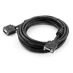 Кабель мультимедійний VGA 5 m MM ferrite Vinga (VCPDCVGAMM5MBK) - мініатюра 2