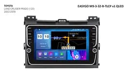 Штатна автомагнітола EasyGo M9-3-32-B-TLCP v1 QLED Toyota Land Cruiser Prado (120)