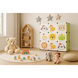 Модульна шафа-органайзер Leobert Kids для дитячих іграшок зелений - мініатюра 4