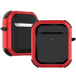 Футляр противоударный Black ed. для наушников Airpods 1/2 Red