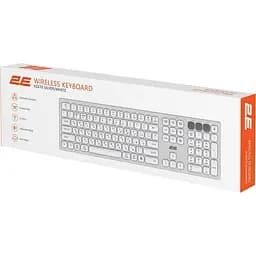 Клавіатура 2E KS270 WL/BT UA Silver/White (2E-KS270WBWH_UA) [150969] - мініатюра 9