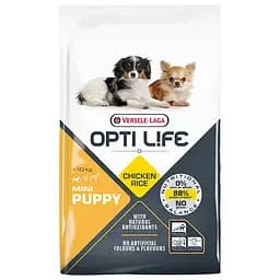 Сухой корм Opti Life Puppy Mini Опт Лайф супердля щенков мини и малых пород 7,5 кг