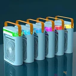 Вентилятор настільний FZM-04 з живленням від USB та функцією зволоження синій - мініатюра 4
