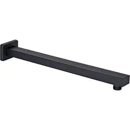 Кронштейн для верхнього душу Qtap Trubice 400 мм прямокутний QTTRU120BLM45929 Black matt Чорний матовий