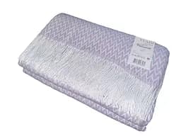 Плед бавовняний Vladi Валенсія Паркет 170х200 біло-ліловий