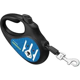 Повідець-рулетка для собак Waudog R-leash, малюнок "Патрон", L, до 50 кг, 5 м, світловідбиваюча стрічка - мініатюра 5