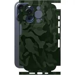 Захисна плівка StatusSKIN для Apple iPhone 15 Pro Корпус Вініл Камуфляж зелений
