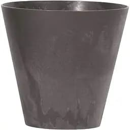 Горщик для квiтiв Prosperplast Tubus Effect круглий, 200 мм, антрацит мармуровий (66022-433)