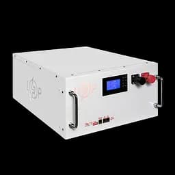 Акумулятор LP LiFePO4 51,2V - 280 Ah (14336Wh) (BMS SP 200A/100А) RM RS485/CAN LCD WH - мініатюра 4
