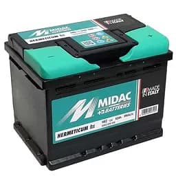 Акумулятор 6СТ-62A MIDAC HERMETICUM, 12V, 62Ah, (-/+) Євро, EN590А