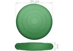 Балансувальна масажна подушка гладка EasyFit Balance Cushion Темно-зелений (EF-3164-DGr) - мініатюра 2