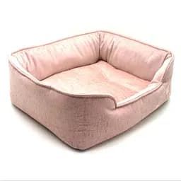 Лежак для собак та котів Zoo-hunt Мінор двосторонній рожевий №3 60х80х23 см