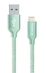 Кабель USB AM – Lightning, 1 м, светло-зеленый, ColorWay, 2.1A (CW-CBUL004-MT)