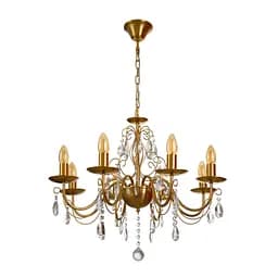 Люстра подвесная Brille свеча Е14 40W AB (BCL-734S/8)