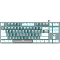 Клавіатура Aula F3287 Keycap KRGD Blue Switch UA White/Grey (6948391240688) [90997]