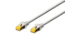 Патч-корд CAT 6a S-FTP 5м AWG 26/7 Cu LSZH сірий Digitus teh0018376