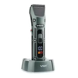 Акумуляторна машинка для стрижки VGR V-696 Professional 4 led display - мініатюра 3