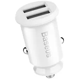 Автомобільний зарядний пристрій Baseus Grain Car Charger 3.1A White (CCALL-ML02) [73368]