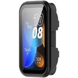 Чохол-накладка DK CDK для Huawei Band 10 Пластик Gloss Glass Full Cover (016251) (black) - мініатюра 3