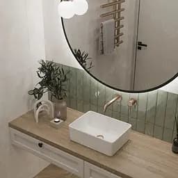 Умивальник VBI Asti S white накладний VBI-013001, Білий