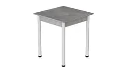 Стіл кухонний Ferrum-decor Агата 75x80x80 Білий ДСП Бетон 16мм (FRD-105558) - мініатюра 3