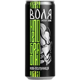 Напиток энергетический Моршинская Воля Киви-Клубника среднегазированный 0.33 л