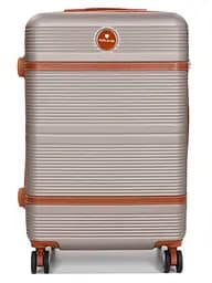 Валіза середня M ABS-пластик Worldline Airtex 629 67×45×27см 74л Шампань - мініатюра 3