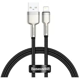 Кабель Baseus Cafule Series Metal Data Cable USB to Lightning 2.4A 0.25 м Чорний