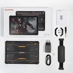 Планшет OUKITEL RT9 10.1" 6/256GB LTE Black-Orange (6931940766838) - мініатюра 7