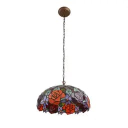 Люстра Brille Тиффани подвесная для кухни Е27 60W BR (BR-648S/2)