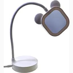 Дзеркало настільне з LED підсвічуванням на акумуляторі блакитне 28х10х10 см