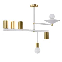 Люстра Constructio, PikArt арт. 12864 Золотой/белый