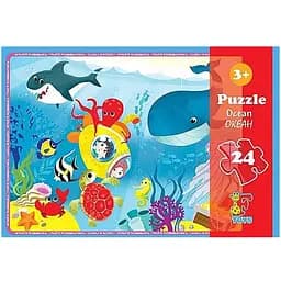 Пазл дитячий G-Toys Океан плотний картон 24 елементи (FA02)