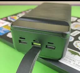 Зовнішній АКБ зарядний XO PR156 портативний акумулятор з лампою 30000 mAh чорний - мініатюра 2