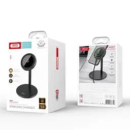 Тримач для телефона з функцією Fast charge XO (CX007) Magnetic 15W настільнийчорний - мініатюра 4