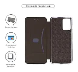 Чехол-книжка для Motorola G04/G24/G04s/E14, G-Case, черный, кожаный чехол-книжка из экокожи (PU) и TPU, с магнитом, с подставкой и вместительным кардхолдером, противоударный, защита всего корпуса, ArmorStandart (ARM74305) - мініатюра 3
