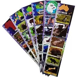 Набір закладок для книг Апельсин ЗК-01 Дикі тварини 6 шт.