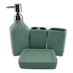 Набір для ванної Блакитний керамічний