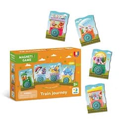 Дитяча магнітна гра "Подорож потягом" DoDo Toys 200254, 8 елементів - мініатюра 2