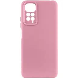 Чехол TPU GETMAN Liquid Silk Full Camera для Xiaomi Redmi Note 11 (Global) / Note 11S Розовый / Pink