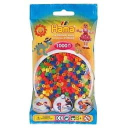 Термомозаика Hama Midi Набор цветных неоновых бусин, 1000 элементов (207-51)
