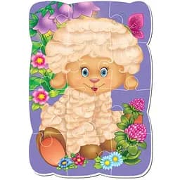 Пазлы на магните Vladi Toys Малюк зможе Овечка А5 12 элементов (VT3301-02)
